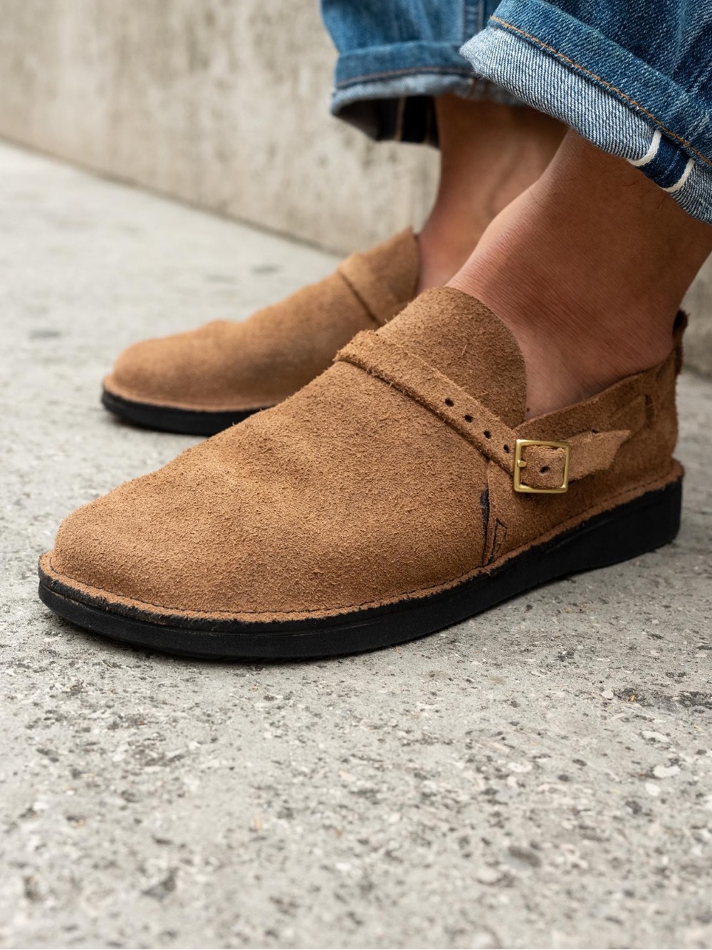 Aurora for Drake's Middle English Snuff Roughout Leather Shoe Men’s Sz 9 D Brown